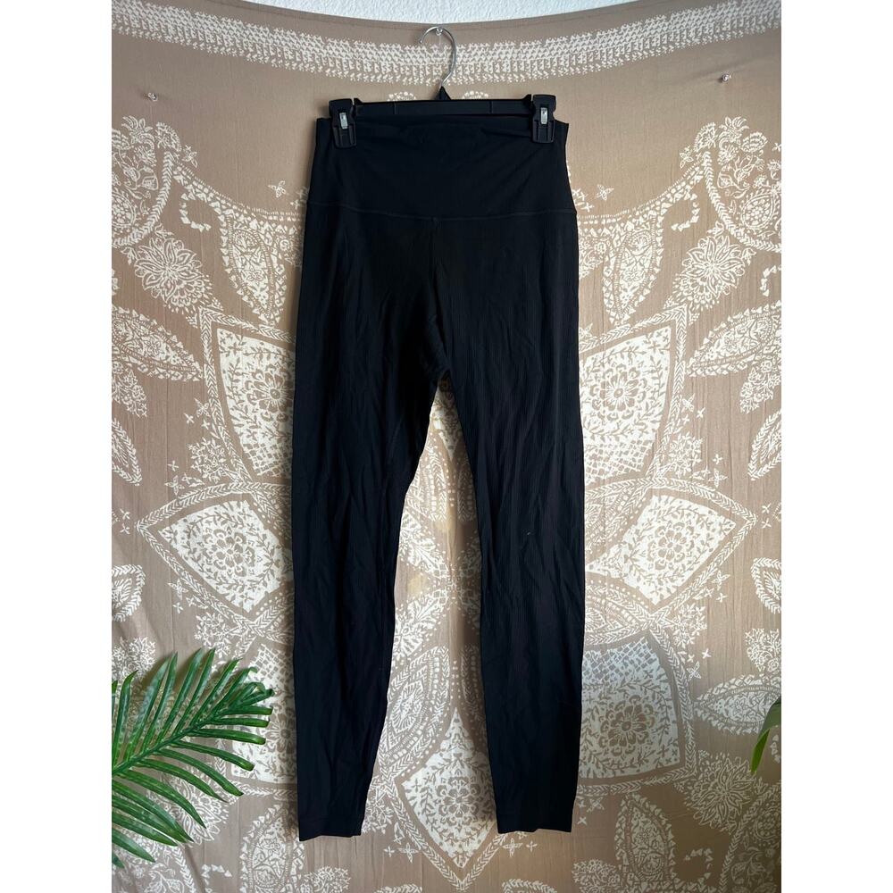 lululemon Align Ribbed High-Rise Pant 28" Black Leggings Size 8 - Picture 4 of 7